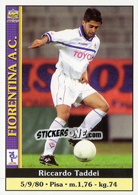 Sticker Riccardo Taddei - Calcio 2000-2001 - Mundicromo