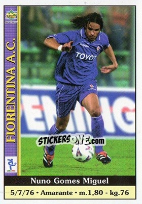 Sticker Nuno Gomez Miguel - Calcio 2000-2001 - Mundicromo