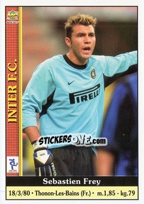 Sticker Sebastien Frey - Calcio 2000-2001 n. 122 - Mundicromo