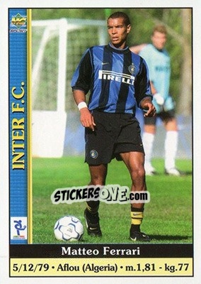 Sticker Matteo Ferrari - Calcio 2000-2001 n. 127 - Mundicromo