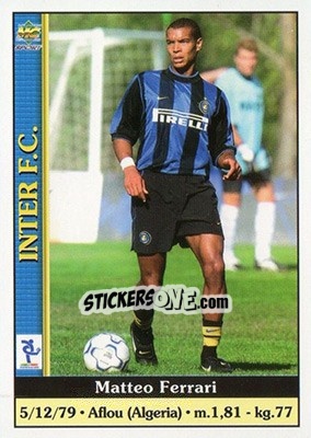 Figurina Matteo Ferrari - Calcio 2000-2001 - Mundicromo