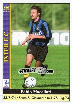 Sticker Fabio Macellari - Calcio 2000-2001 - Mundicromo