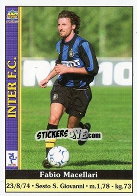 Sticker Fabio Macellari - Calcio 2000-2001 n. 128 - Mundicromo