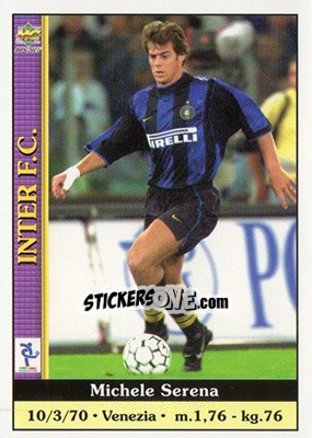 Sticker Michele Serena - Calcio 2000-2001 n. 129 - Mundicromo