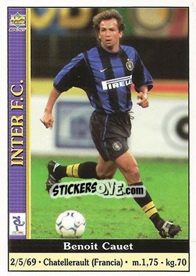 Sticker Benoit Cauet - Calcio 2000-2001 n. 132 - Mundicromo