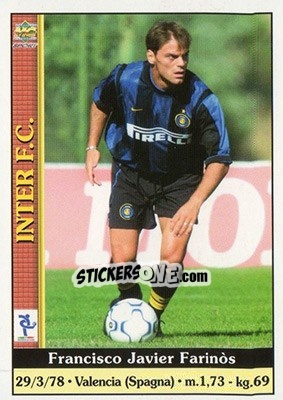Sticker Francisco Javier Farinos - Calcio 2000-2001 n. 134 - Mundicromo