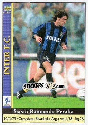 Sticker Sixsto Raimundo Peralta - Calcio 2000-2001 n. 136 - Mundicromo