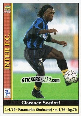 Sticker Clarence Seedorf - Calcio 2000-2001 n. 138 - Mundicromo