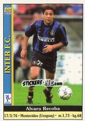 Sticker Alvaro Recoba - Calcio 2000-2001 - Mundicromo
