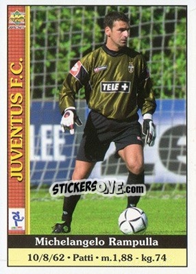 Sticker Michelangelo Rampulla - Calcio 2000-2001 n. 147 - Mundicromo
