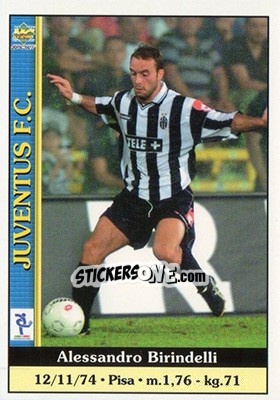Sticker Alessandro Birindelli - Calcio 2000-2001 - Mundicromo