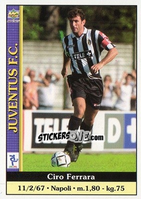 Sticker Ciro Ferrara - Calcio 2000-2001 n. 149 - Mundicromo