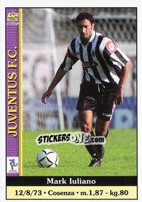 Sticker Mark Iuliano - Calcio 2000-2001 - Mundicromo