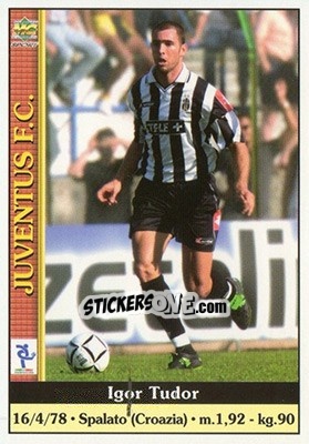 Sticker Igor Tudor - Calcio 2000-2001 n. 151 - Mundicromo