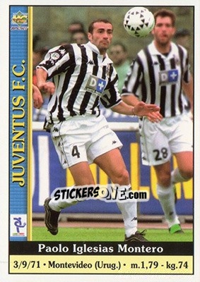 Sticker Paolo Iglesias Montero - Calcio 2000-2001 n. 152 - Mundicromo