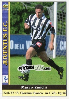 Sticker Marco Zanchi - Calcio 2000-2001 n. 153 - Mundicromo