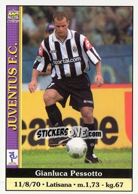 Sticker Gianluca Pessotto - Calcio 2000-2001 - Mundicromo