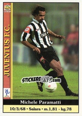 Sticker Michele Paramatti - Calcio 2000-2001 n. 155 - Mundicromo