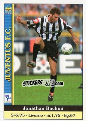 Sticker Jonathan Bachini - Calcio 2000-2001 n. 156 - Mundicromo