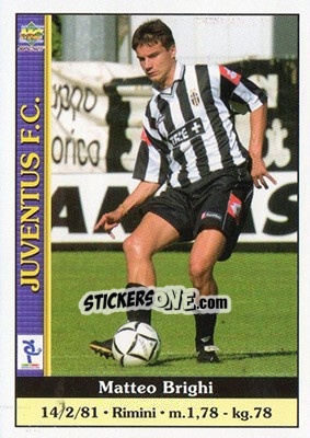 Cromo Matteo Brigi - Calcio 2000-2001 n. 157 - Mundicromo