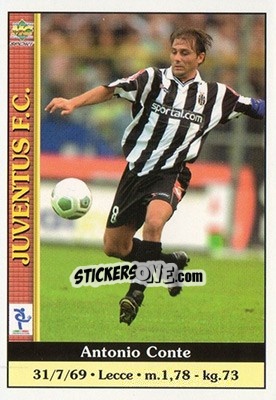 Sticker Antonio Conte - Calcio 2000-2001 n. 163 - Mundicromo