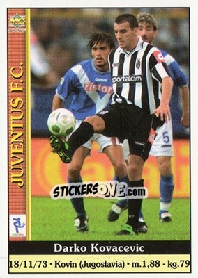 Sticker Darko Kovacevic - Calcio 2000-2001 - Mundicromo