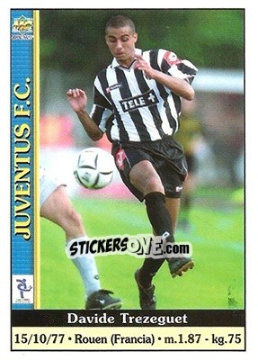 Sticker David Trezeguet - Calcio 2000-2001 n. 168 - Mundicromo