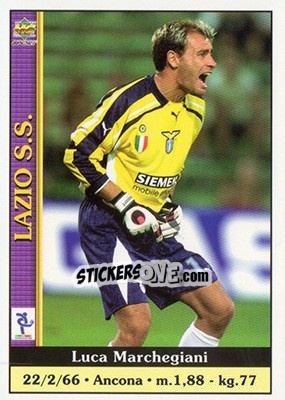 Sticker Luca Marchegiani - Calcio 2000-2001 n. 171 - Mundicromo
