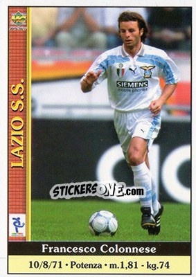 Sticker Francesco Colonnese - Calcio 2000-2001 - Mundicromo