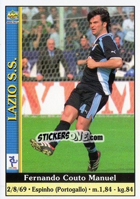 Sticker Fernando Couto Manuel - Calcio 2000-2001 n. 173 - Mundicromo