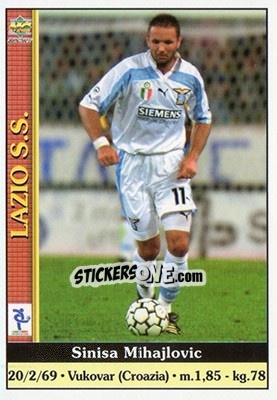 Sticker Sinisa Mihaijlovic - Calcio 2000-2001 - Mundicromo