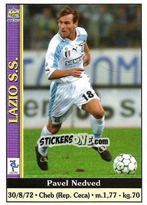 Sticker Pavel Nedved - Calcio 2000-2001 n. 183 - Mundicromo