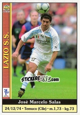 Sticker Jose Marcelo Salas - Calcio 2000-2001 n. 188 - Mundicromo