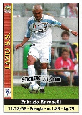 Sticker Fabrizio Ravanelli - Calcio 2000-2001 n. 192 - Mundicromo
