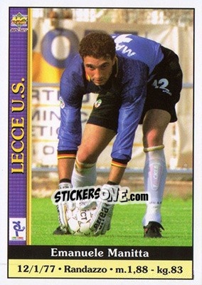 Sticker Emanuele Manitta - Calcio 2000-2001 - Mundicromo