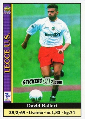 Sticker David Balleri - Calcio 2000-2001 n. 196 - Mundicromo