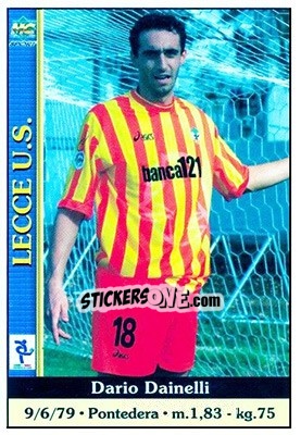 Sticker Dario Dainelli - Calcio 2000-2001 - Mundicromo