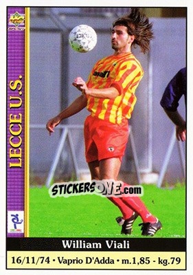Sticker William Viali - Calcio 2000-2001 - Mundicromo