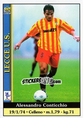 Sticker Alessandro Conticchio - Calcio 2000-2001 n. 206 - Mundicromo