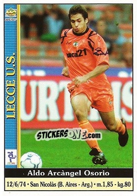 Sticker Aldo Arcangel Osorio - Calcio 2000-2001 n. 214 - Mundicromo