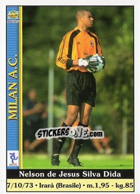 Sticker Nelson de Jesus Silva Dida - Calcio 2000-2001 n. 219 - Mundicromo