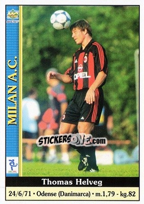 Sticker Thomas Helveg - Calcio 2000-2001 n. 227 - Mundicromo