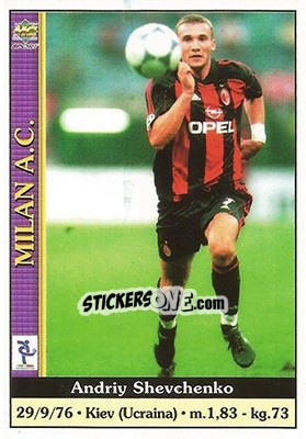 Sticker Andriy Shevchenko - Calcio 2000-2001 n. 237 - Mundicromo