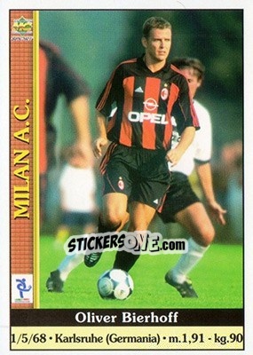 Sticker Oliver Bierhoff - Calcio 2000-2001 n. 238 - Mundicromo