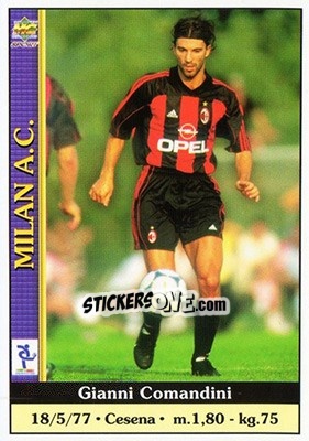 Figurina Gianni Comandini - Calcio 2000-2001 - Mundicromo