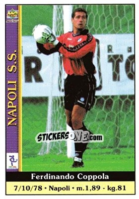 Sticker Ferdinando Coppola - Calcio 2000-2001 n. 242 - Mundicromo