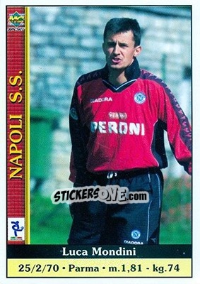 Sticker Luca Mondini - Calcio 2000-2001 - Mundicromo