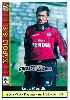 Sticker Luca Mondini - Calcio 2000-2001 n. 243 - Mundicromo