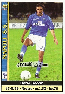 Sticker Dario Baccin - Calcio 2000-2001 n. 244 - Mundicromo
