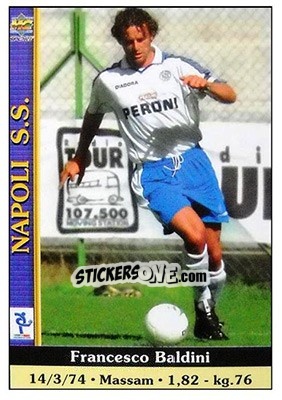 Sticker Francesco Baldini - Calcio 2000-2001 - Mundicromo
